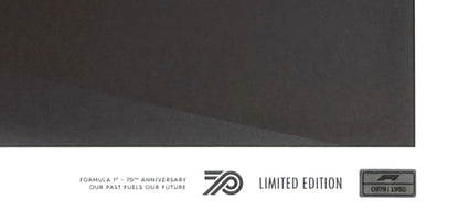 Official 70th Anniversary, Formula One, 70cm x 50cm Limited Edition Automobilist Poster
