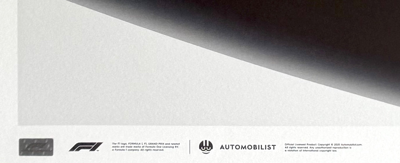 Official 70th Anniversary, Formula One, 70cm x 50cm Limited Edition Automobilist Poster