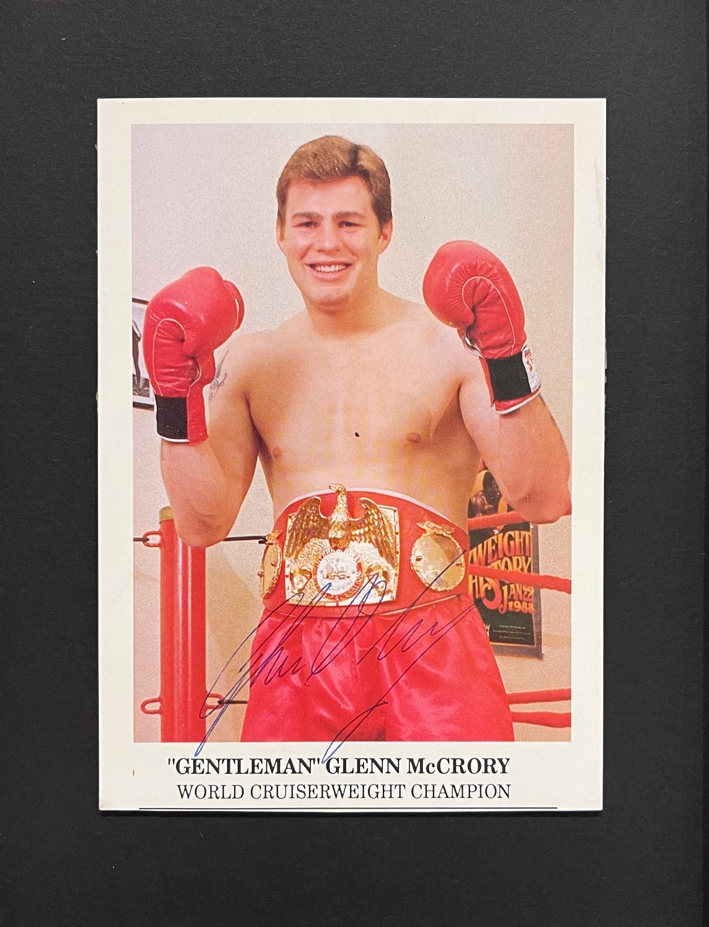 Glenn McCrory - Former IBF World Boxing Champion Hand Signed Photo & COA