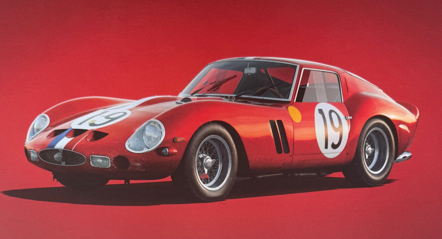Ferrari 250 GTO, Le Mans, 70cm x 50cm Limited Edition Automobilist Poster