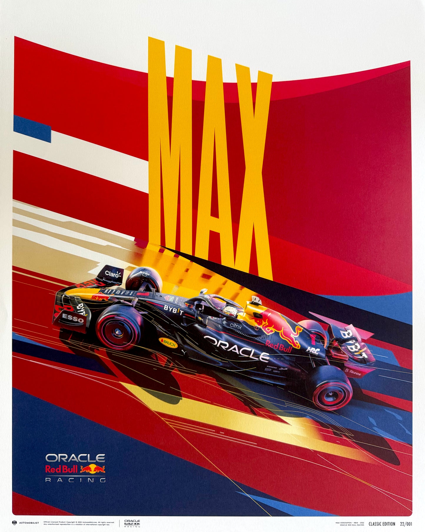 Max Verstappen, Official Red Bull Formula One 50cm x 40cm Limited Edition Automobilist Poster