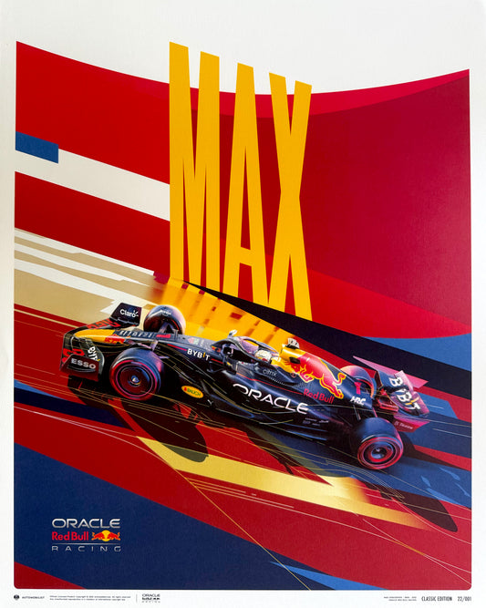 Max Verstappen, Official Red Bull Formula One 50cm x 40cm Limited Edition Automobilist Poster