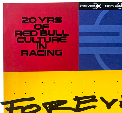 Official Red Bull 20th Anniversary, Formula One, 70cm x 50cm Limited Edition Automobilist Poster