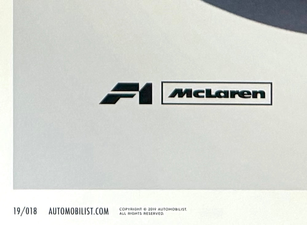 McLaren, 1995 Le Mans, 70cm x 50cm Limited Edition Official Automobilist Poster