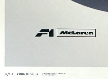 McLaren, 1995 Le Mans, 70cm x 50cm Limited Edition Official Automobilist Poster