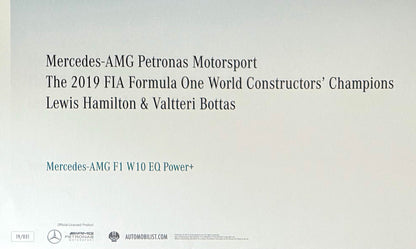 Official Mercedes, 2019 World Champions, Formula One, 70cm x 50cm Automobilist Poster