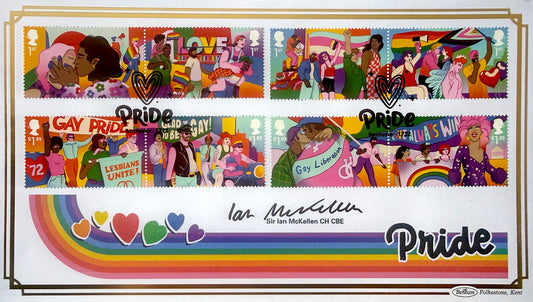 Sir Ian McKellen, Gandalf, Hand Signed Original 'Pride' FDC With COA