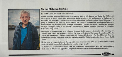 Ian McKellen, Gandalf, Hand Signed Framed, Mounted Original 'Myth & Magic' FDC & COA