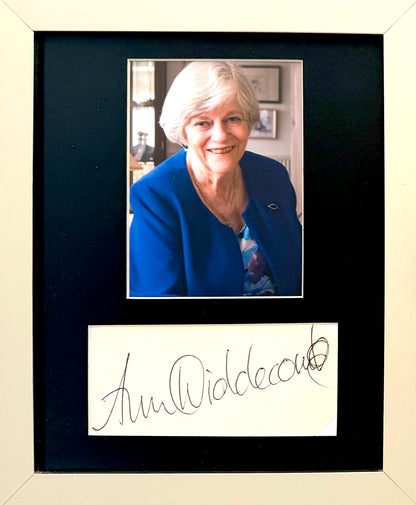 Ann Widdecombe, Former British Minister Hand Signed Card, Photo Presentation & COA