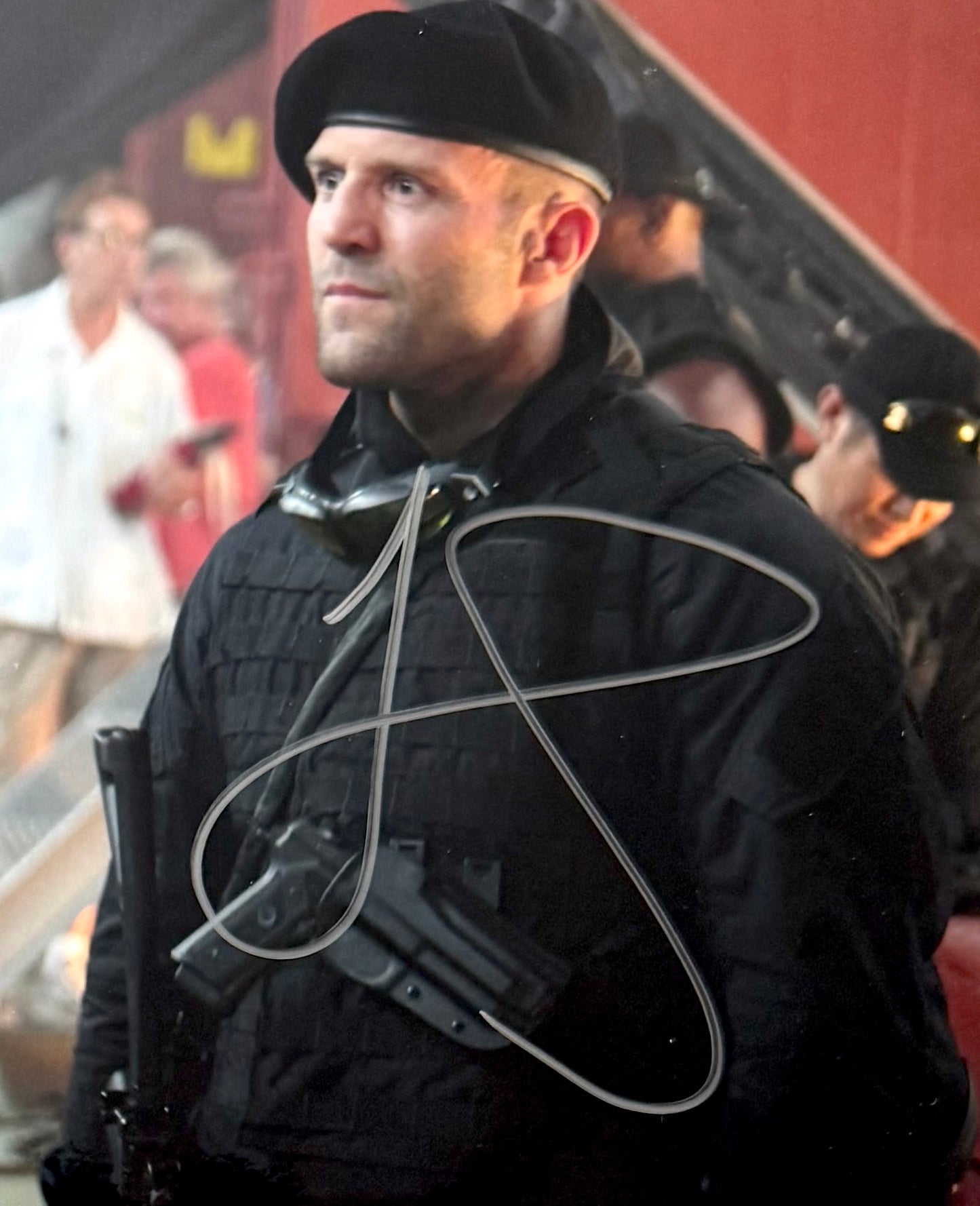 Sylvester Stallone, Jason Statham, Guaranteed Hand Signed Mounted 'The Expendables' Presentation & COA