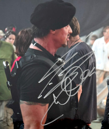Sylvester Stallone, Jason Statham, Guaranteed Hand Signed Mounted 'The Expendables' Presentation & COA