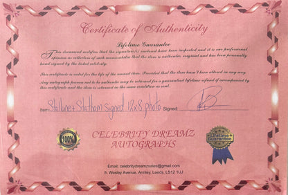Sylvester Stallone, Jason Statham, Guaranteed Hand Signed Mounted 'The Expendables' Presentation & COA
