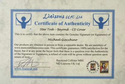 Michael Giachinno, Hand Signed 'Star Trek Beyond' Compact Disc & COA