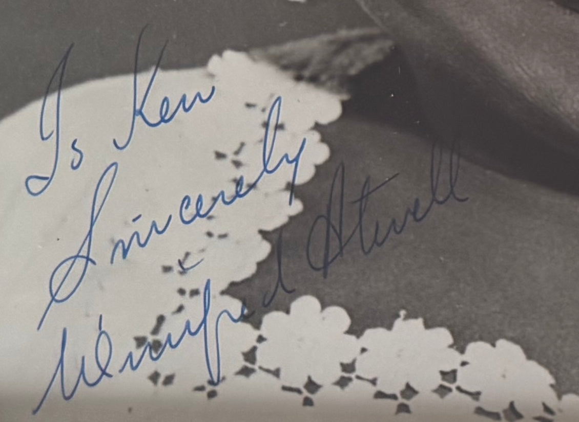 Winifred Atwell, Pianist, Composer, Hand Signed Framed 25cm x 20cm Photo COA