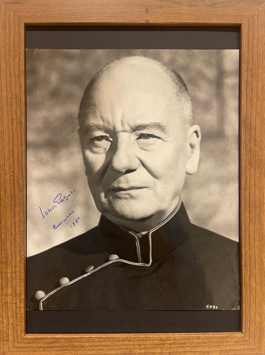 SIR JOHN GIELGUD HAND SIGNED 'LOST HORIZON' PUBLICITY PHOTO WITH COA