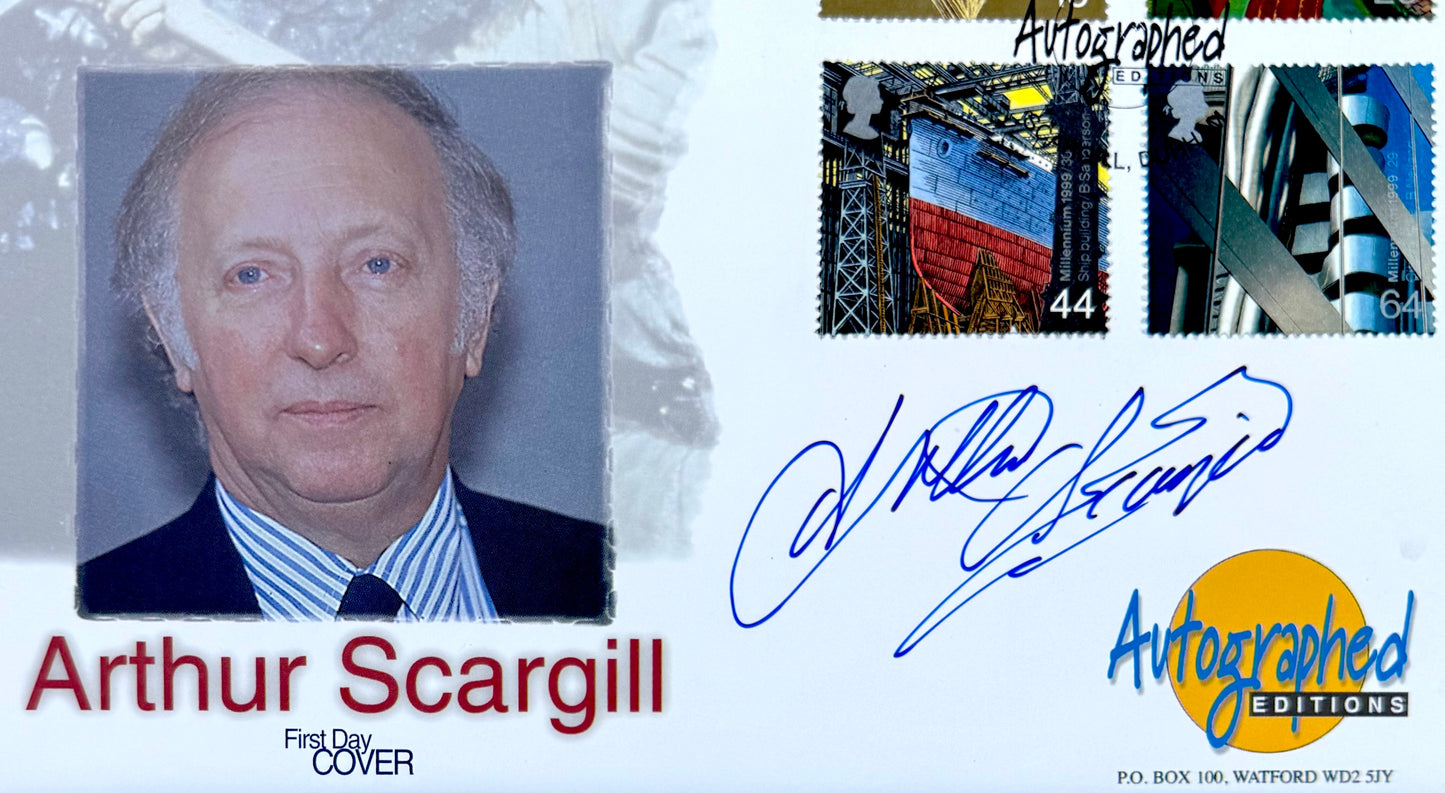 Arthur Scargill, Former National Union of Mineworkers Leader Hand Signed FDC, First Day Cover