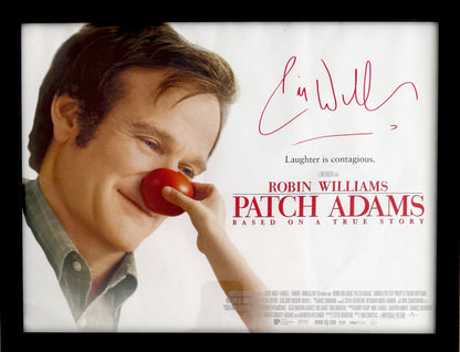 Robin Williams, Comedian, Actor, Hand Signed Framed 'Patch Adams' Mini Poster & COA