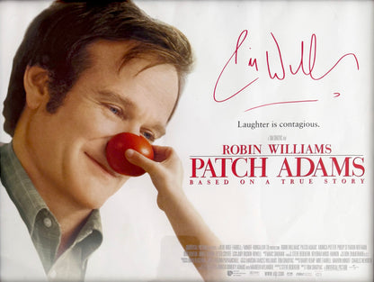 Robin Williams, Comedian, Actor, Hand Signed Framed 'Patch Adams' Mini Poster & COA