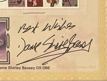 Shirley Bassey, Hand Signed Original 'James Bond 007' FDC First Day Cover