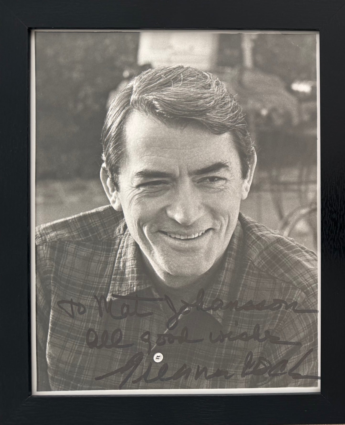 Gregory Peck, Famous U.S Actor, Hand Signed Framed Mounted Photo With COA