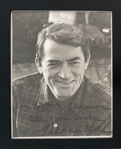 Gregory Peck, Famous U.S Actor, Hand Signed Framed Mounted Photo With COA