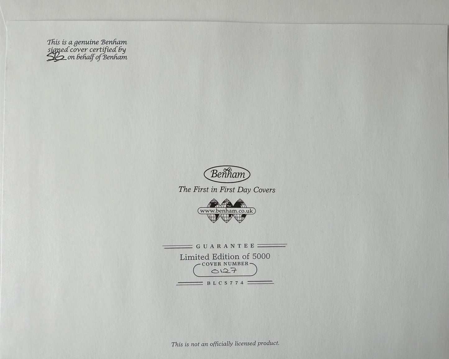 Andy Serkis, Hand Signed Original 'Marvel' First Day Cover, FDC & COA