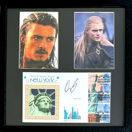 Orlando Bloom Hand Signed 'New York World Stamp Show' First Day Cover, FDC, & COA