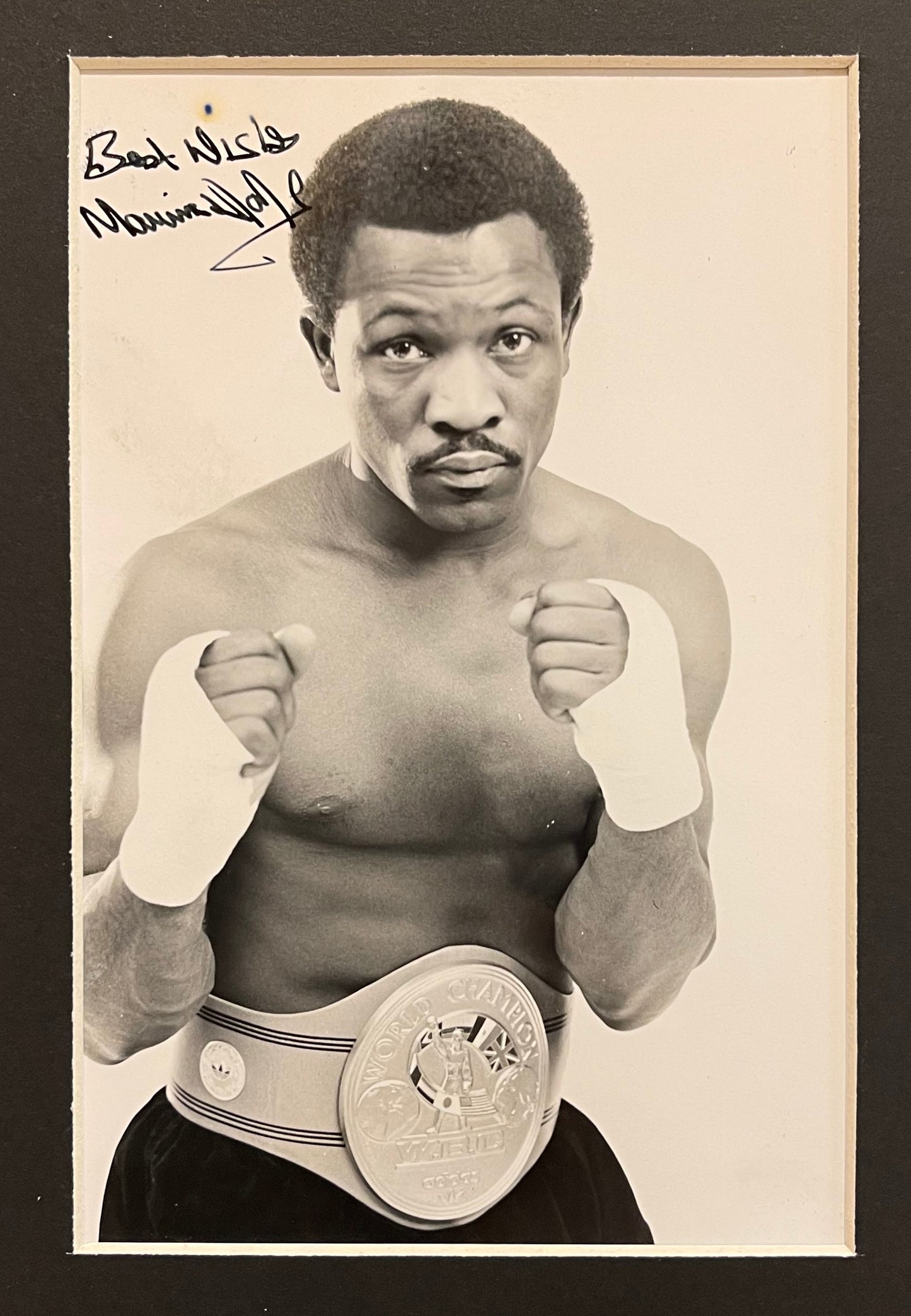 Maurice Hope - Former WBC World Boxing Champion, Hand Signed Photo & COA