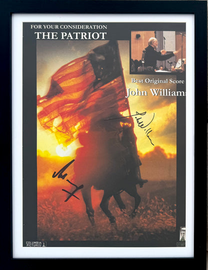 John Williams Composer, Roland Emmerich Director, Hand Signed The Patriot Poster & COA