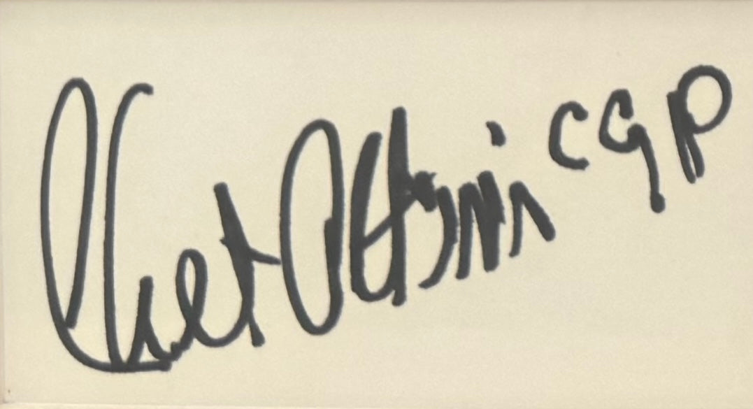 Chet Atkins, Mr 'Country' Guitarist, Hand Signed Framed Card & Photo Presentation With COA