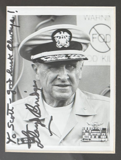 Lloyd Bridges, American Actor, Hand Signed Framed, Mounted Original Photo & COA