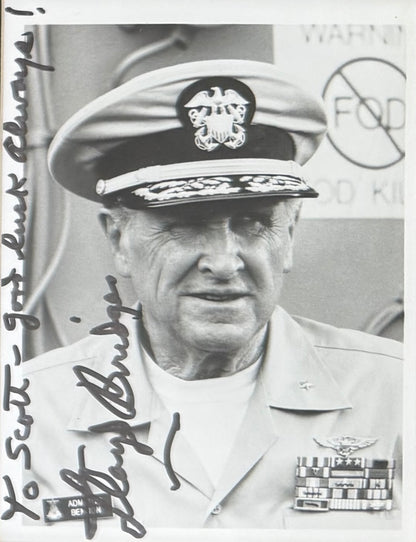 Lloyd Bridges, American Actor, Hand Signed Framed, Mounted Original Photo & COA