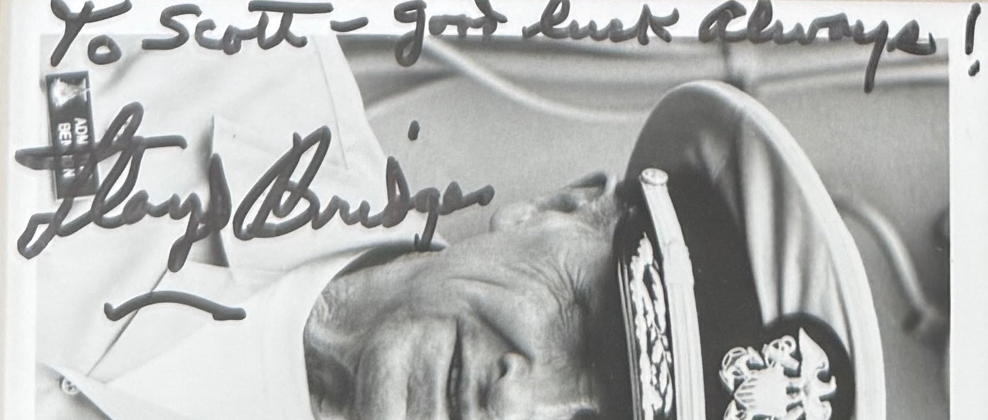 Lloyd Bridges, American Actor, Hand Signed Framed, Mounted Original Photo & COA