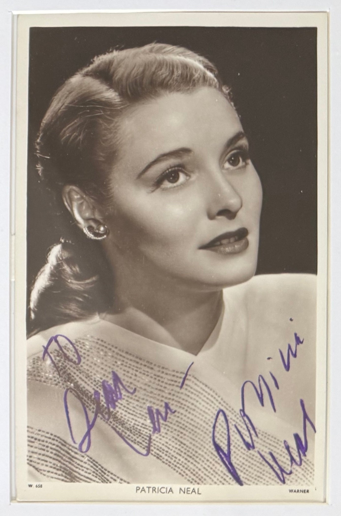 Patricia Neal, Hollywood Actress, Hand Signed Framed Official Photo & COA