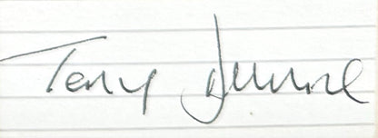 Tony Dunne, Manchester United, Hand Signed Mounted Card Presentation, 15cm x 10cm & COA