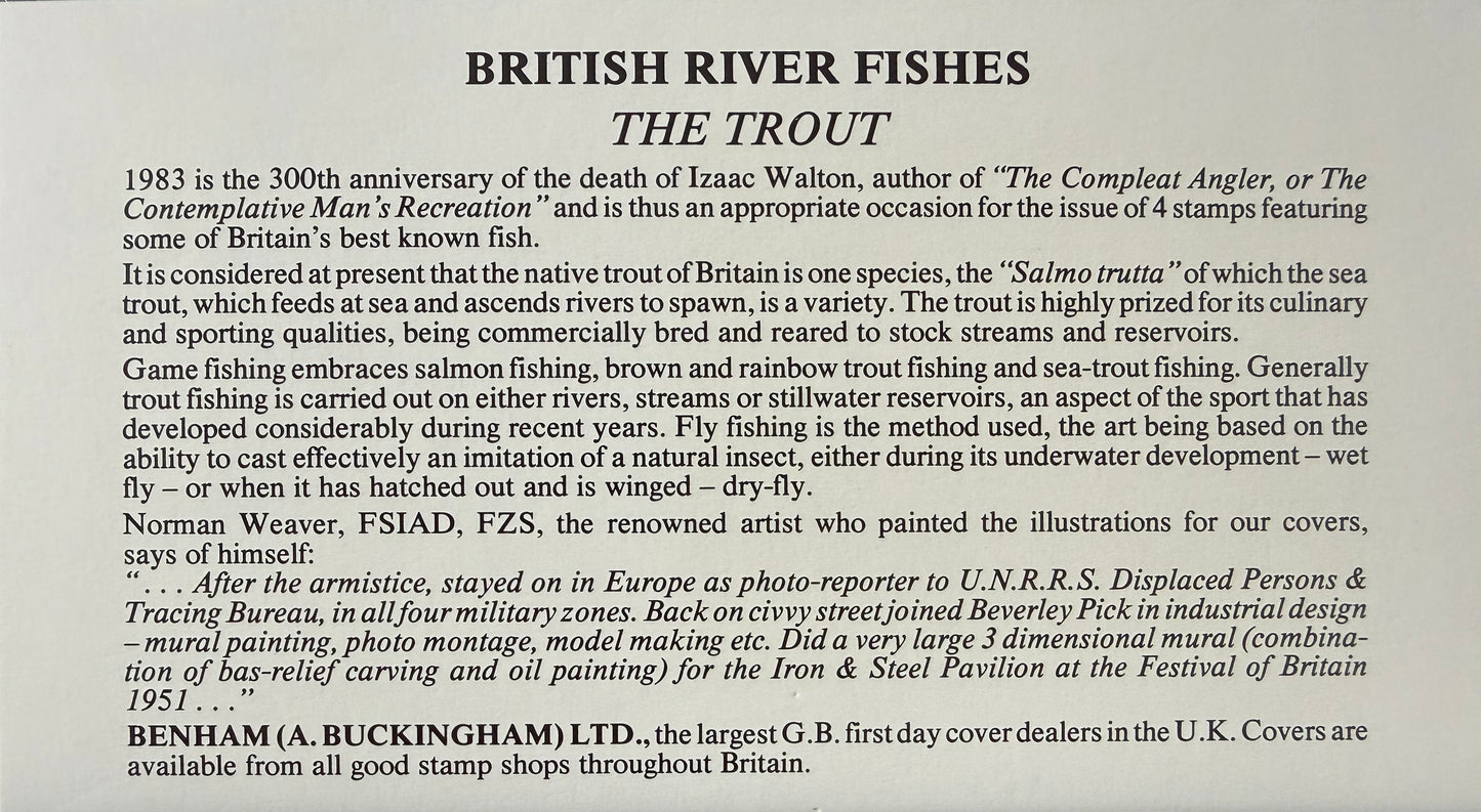 Jack Charlton, England Football Legend, Hand Signed 'British Fishes' First Day Cover, FDC