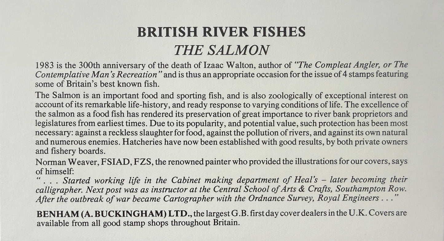 Jack Charlton, England Football Legend, Hand Signed 'British Fishes' First Day Cover, FDC