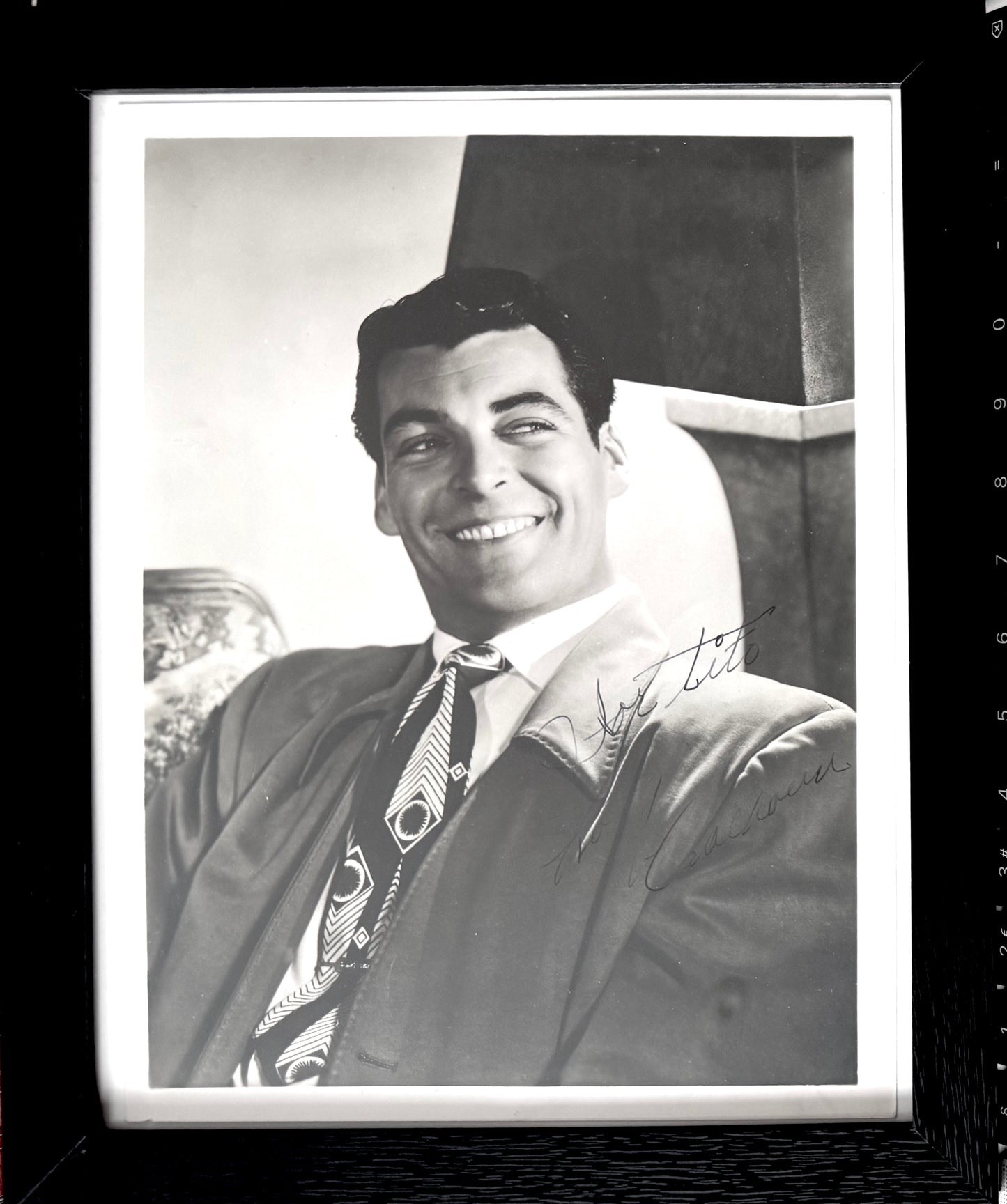 Rory Calhoun, Famous U.S Actor, Hand Signed Framed Mounted Photo With COA