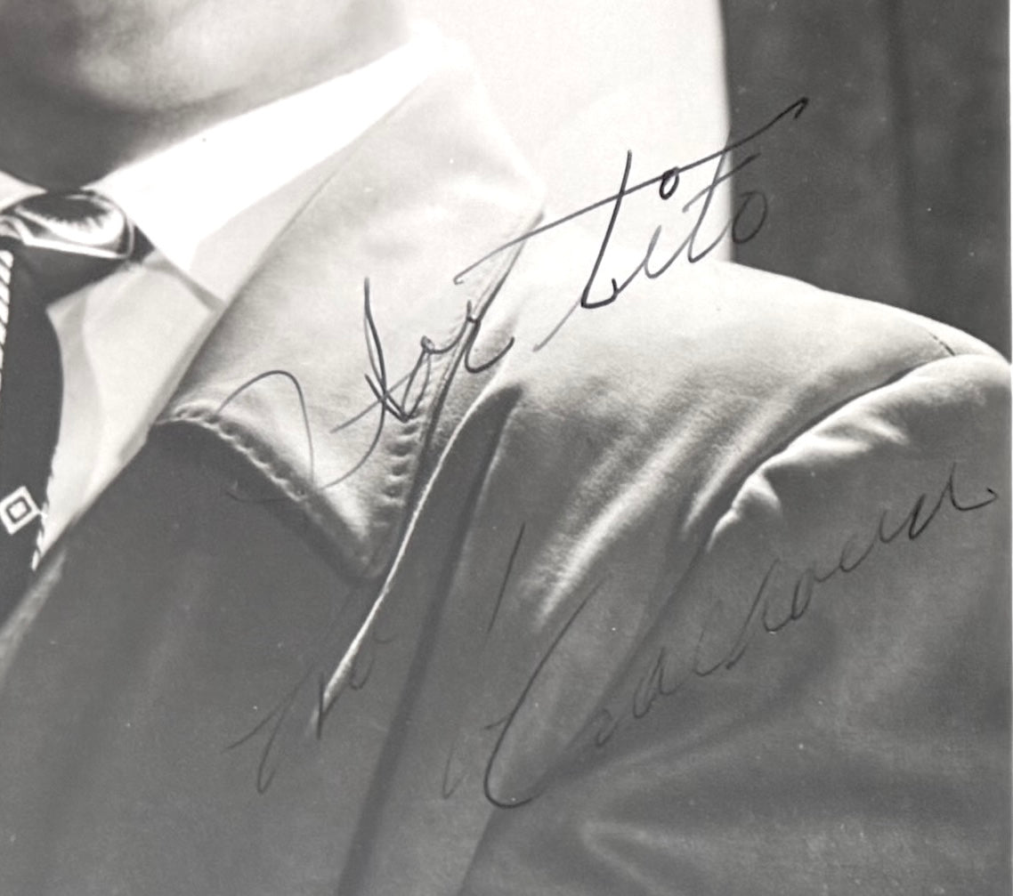 Rory Calhoun, Famous U.S Actor, Hand Signed Framed Mounted Photo With COA