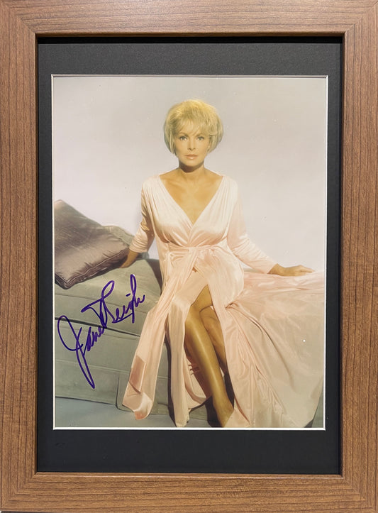 JANET LEIGH GUARANTEED HAND SIGNED FRAMED PHOTO WITH COA