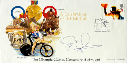 Chris Boardman, Hand Signed 1996 Olympics Centenary FDC, First Day Cover & COA