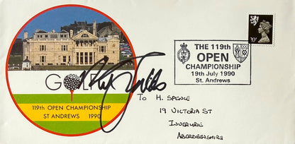 Nick Faldo, 'The Open' Golf Legend, Hand Signed 1990 First Day Cover FDC