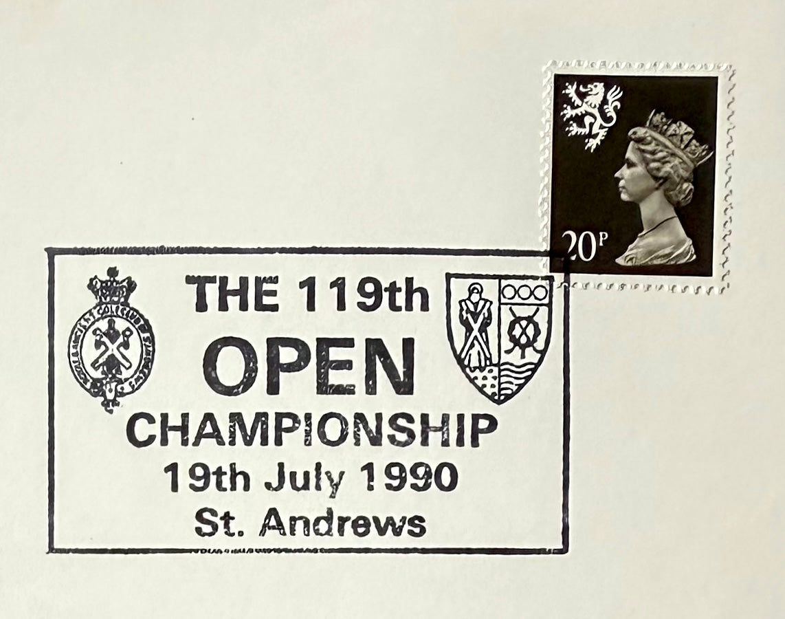 Nick Faldo, 'The Open' Golf Legend, Hand Signed 1990 First Day Cover FDC
