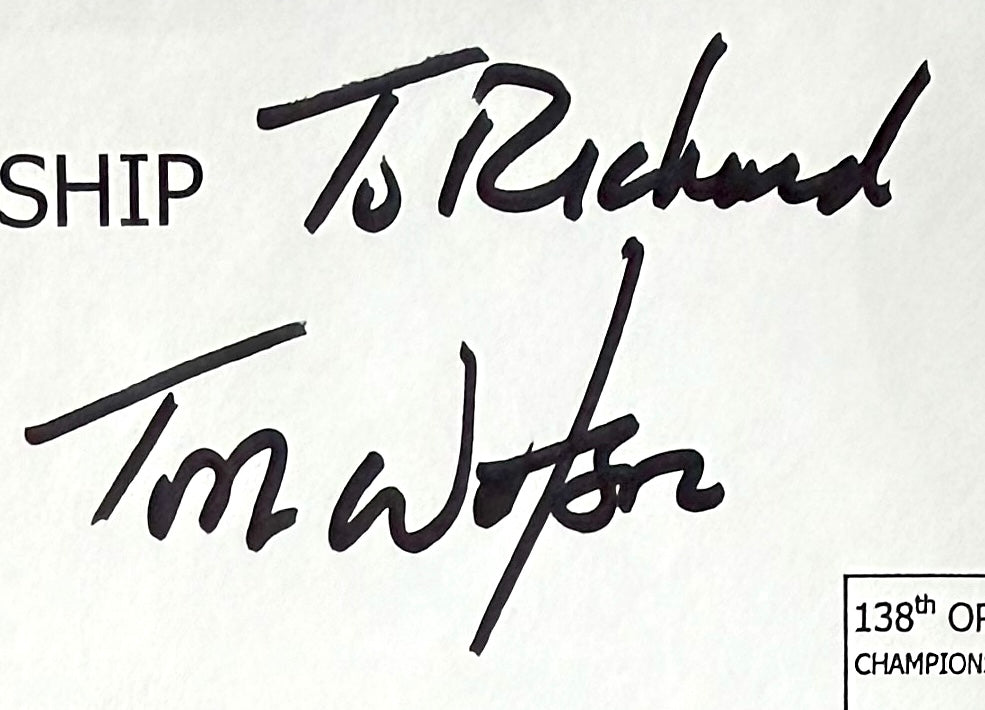 Tom Watson, 'The Open' Golf Legend, Hand Signed 2009 First Day Cover - FDC