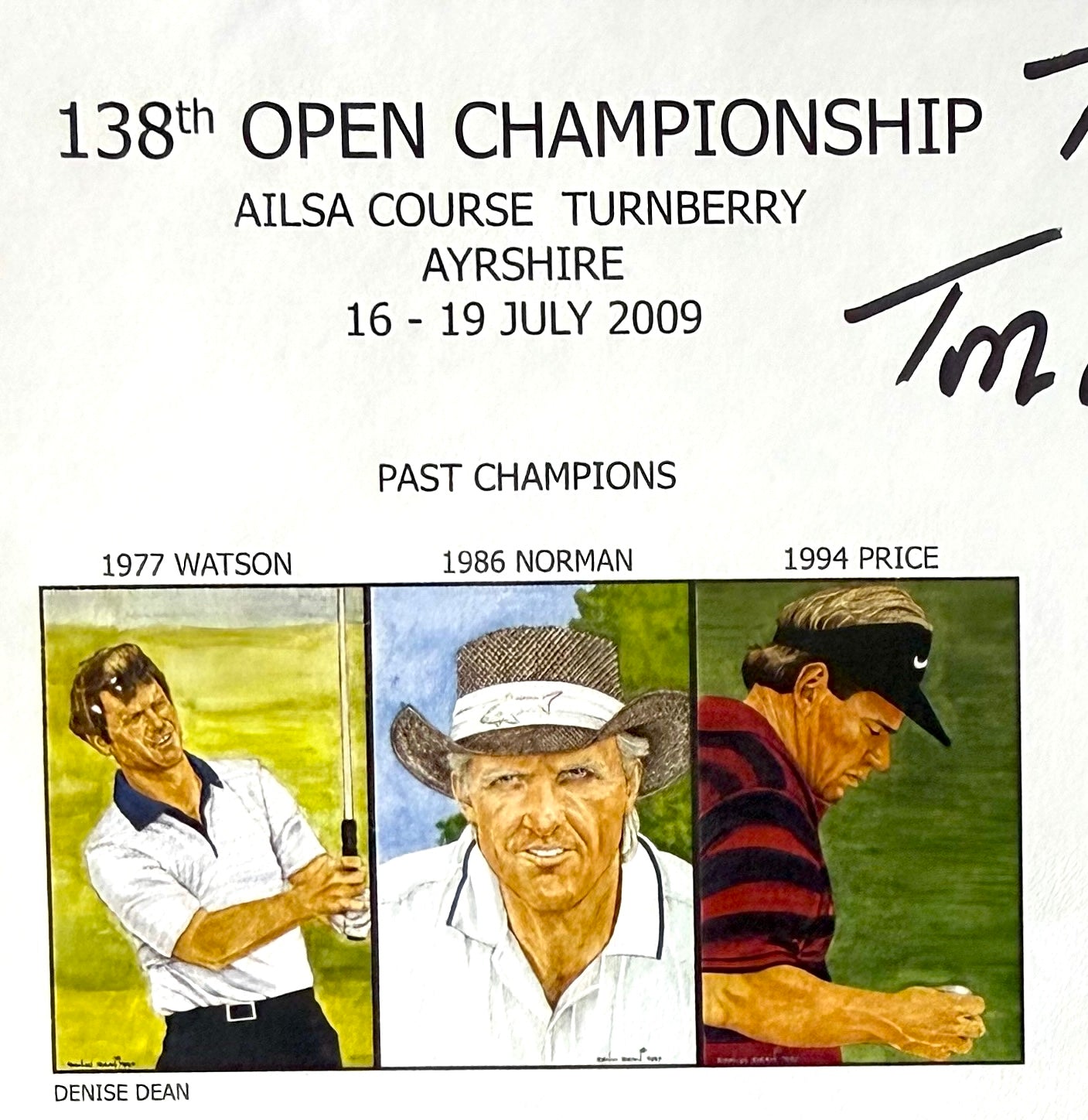 Tom Watson, 'The Open' Golf Legend, Hand Signed 2009 First Day Cover - FDC