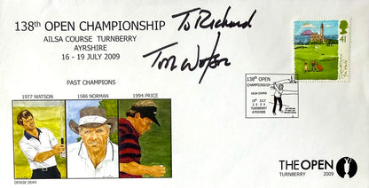 Tom Watson, 'The Open' Golf Legend, Hand Signed 2009 First Day Cover - FDC