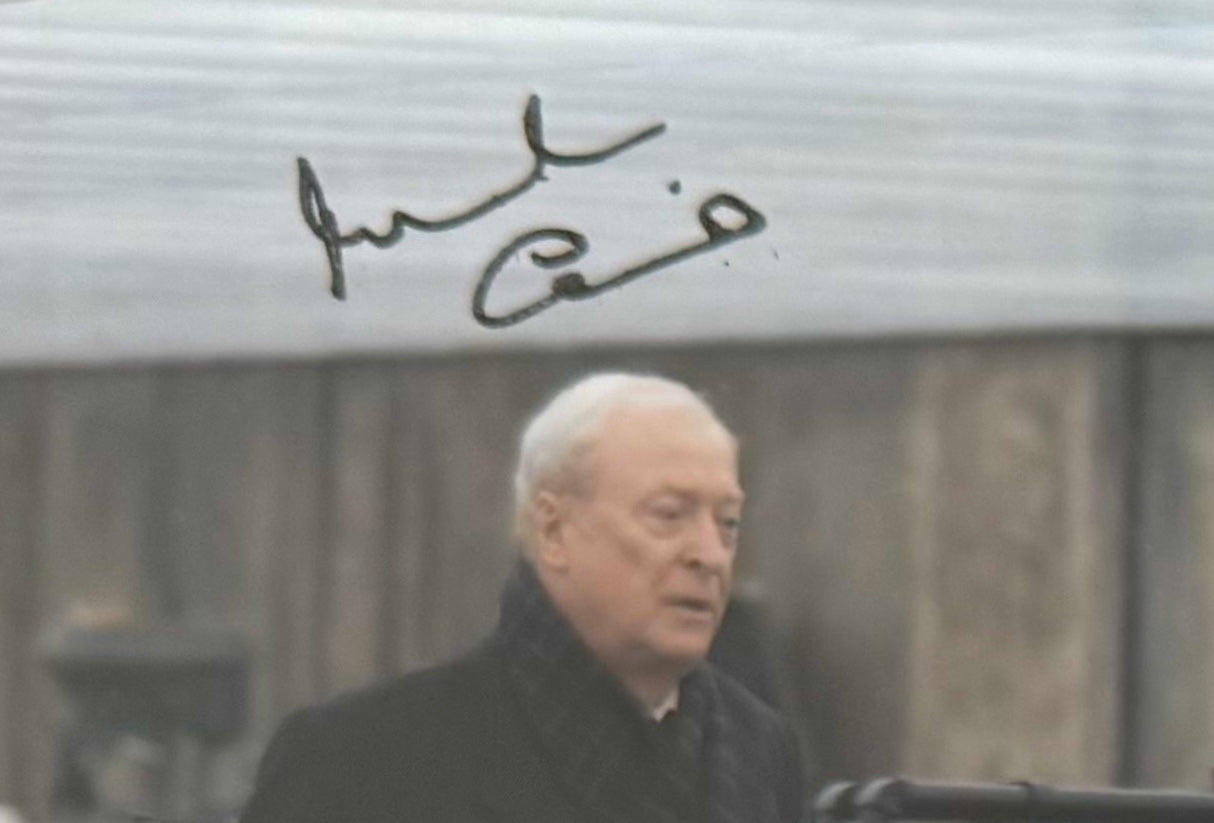 Michael Caine, Hand Signed 'Batman, The Dark Knight', Film Photo & COA