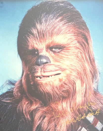 Peter Mayhew Star Wars 'Chewbacca' Actor, Hand Signed Framed Photo & COA