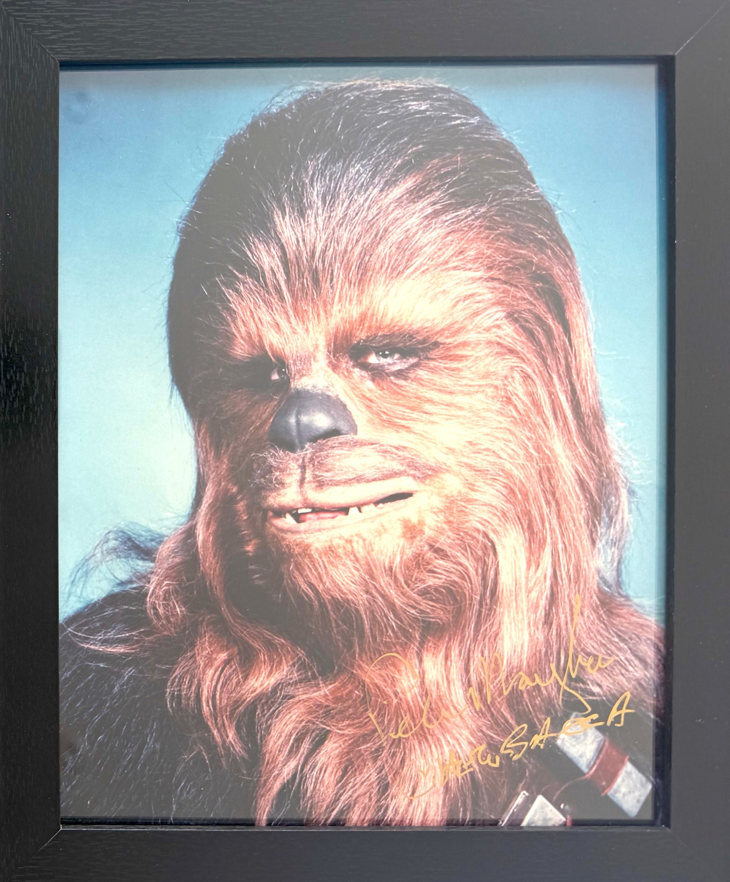 Peter Mayhew Star Wars 'Chewbacca' Actor, Hand Signed Framed Photo & COA