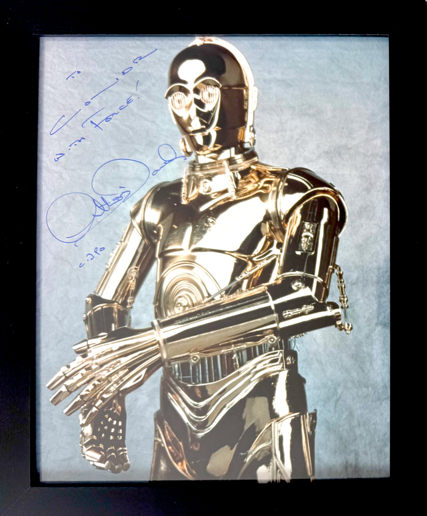 Anthony Daniels Star Wars 'C-3PO' Actor, Hand Signed Framed Photo & COA
